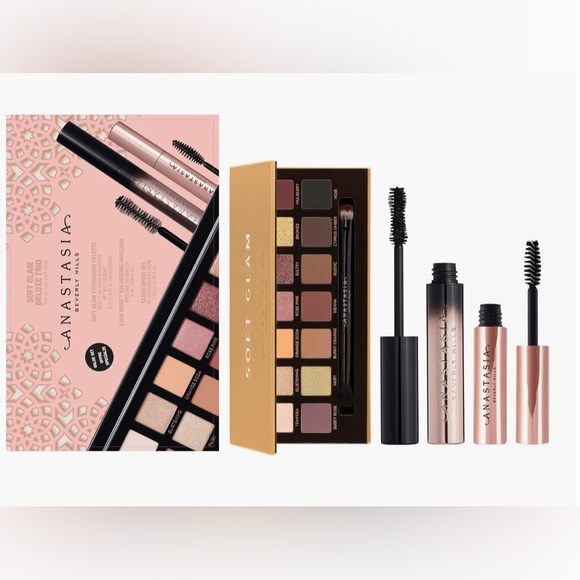 LIMITED EDITION Anastasia Beverly Hills Soft Glam Deluxe Trio Eye Kit-NIB - Picture 2 of 9